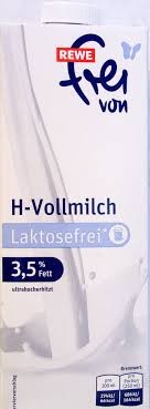 Rewe frei von H-Vollmilch Laktosefrei 3,5% 1 L