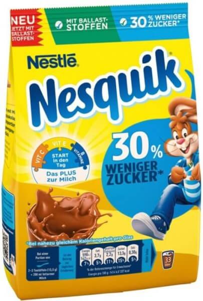 Nestle Nesquik Kakao 30% weniger Zucker