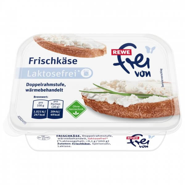 Rewe frei von Frischekäse Laktosefrei 175 g