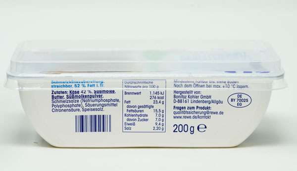 JA ! Sahne Schmelzkäse zubereitung 200g | Eier, Fette ...