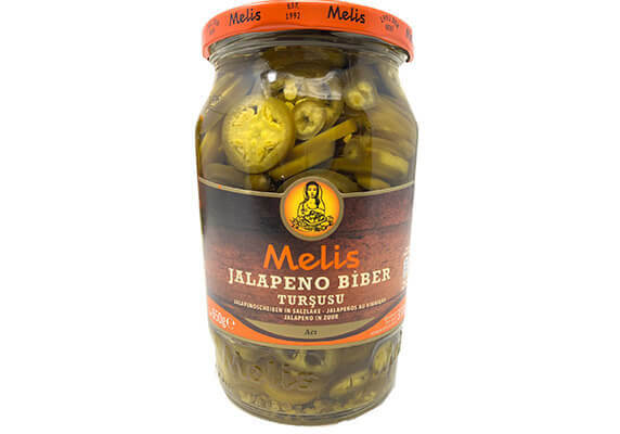 Melis Jalapenoscheiben in Salzlake - Jalapno Biber Tursusu 650g/720