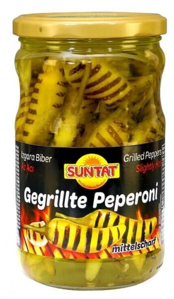 Suntat Gegrilte Peperoni Mittelscharf - Közlenmis Biber Tursusu az Acili 220g