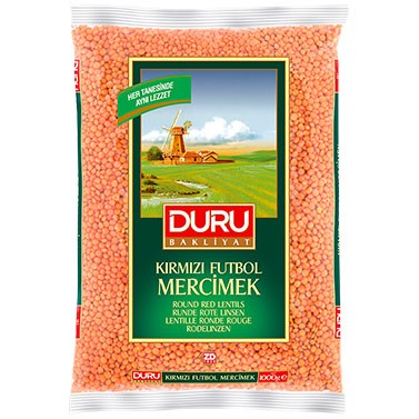 Duru Runde Rote Linsen - Yerli Kirmizi Futbol Mercimek 1 kg