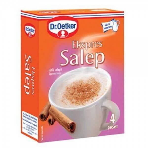 Dr.Oetker Getränke Pulver mit Sahlep Ekspres Salep 4 Beutel 80g