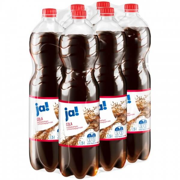 Ja! Cola 6 x 1,5 L (inkl. 1,50€ Pfand)