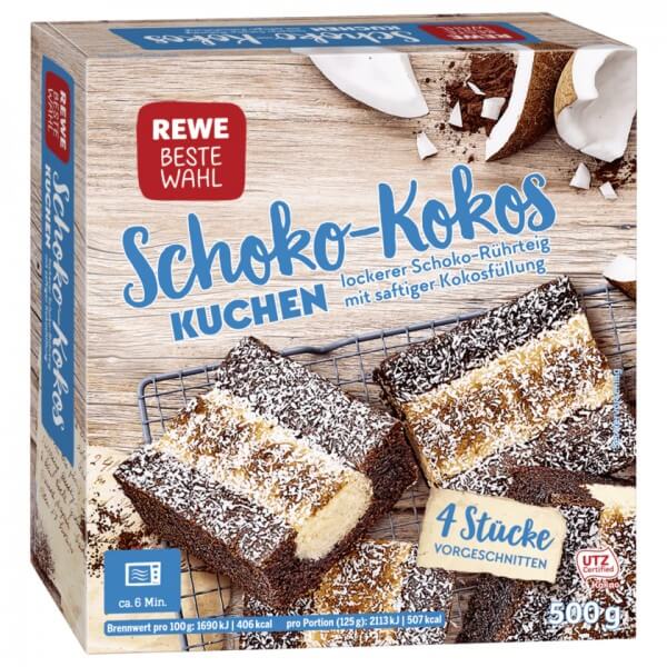 Rewe BW Schoko Kokos Kuchen 500g