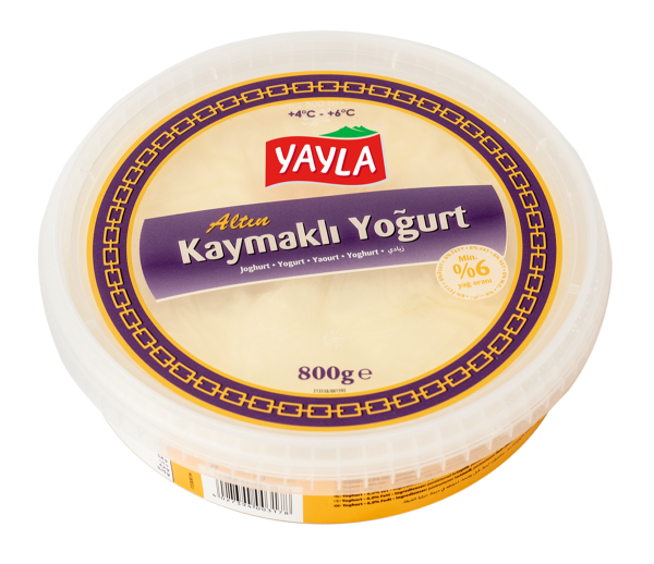 Yayla Joghurt mit Schichtrahm nach Türkischer Art - Altin Kaymakli Joghurt 6% Fett 800
