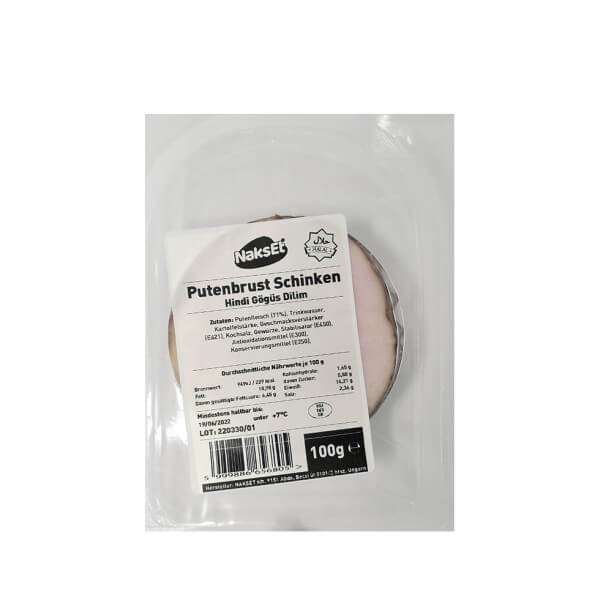 Nakset Putenbrust Schinken Hindi Göğüs Dilim 100g