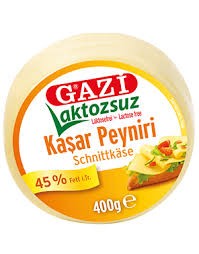 Gazi Laktosefrei Kashkaval Schnittkäse - Laktozsuz Kasar Peyniri 400g