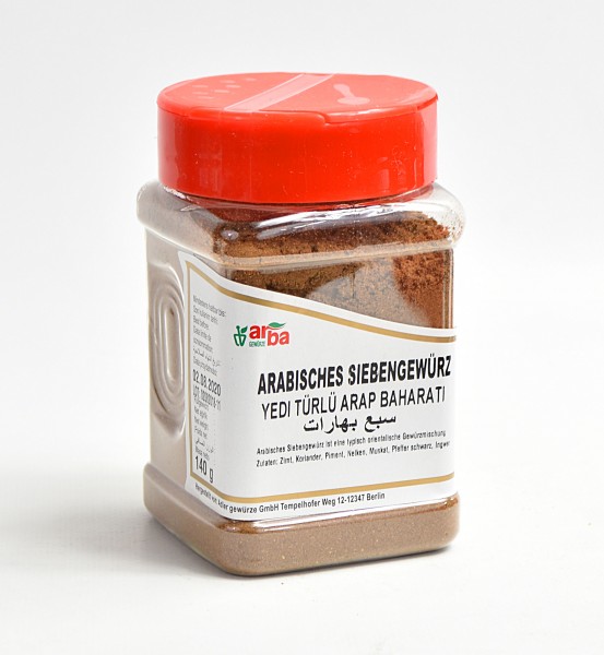 Arba Arabisches 7 Gewürz Yedi Türlü Arap