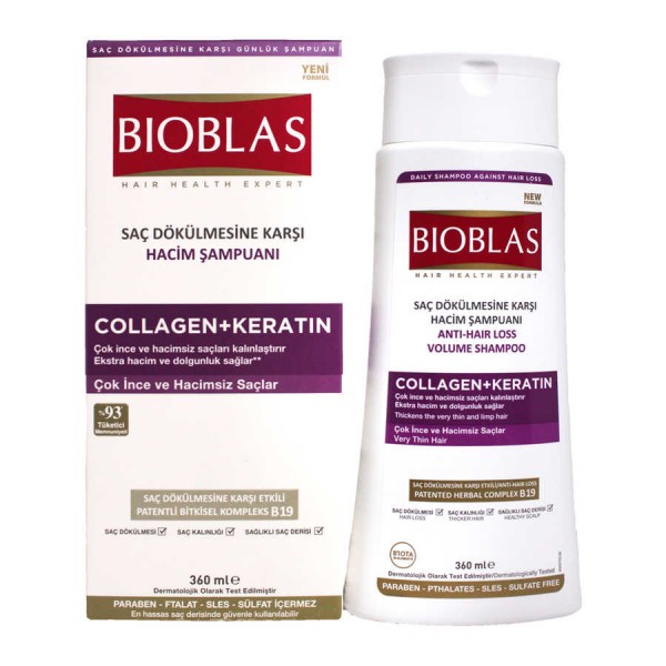 Bioblas Collagen+Keratin Shampoo 360ml